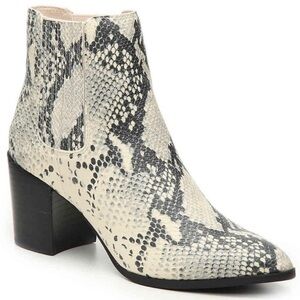 Steve Madden Jain Snakeskin Booties 6